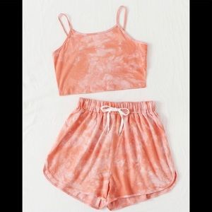 Tie dye short set